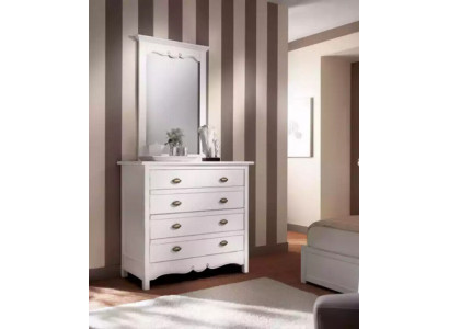 Hout Italiaanse ontwerper meubels 2-delige set meubels Stijl luxe commode met spiegel