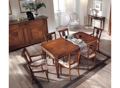 Klassieke design eettafel tafel hout eetkamerset bruin tafels nieuw