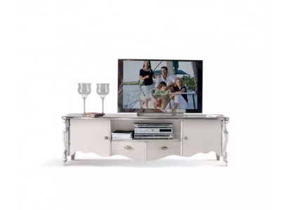 TV-stand RTV Lowboard Klassiek Wit Hout Modern Woonkamer Nieuw