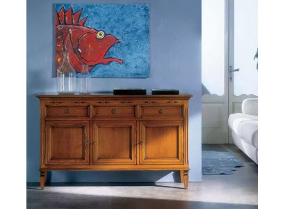 Design Klassisch Kommode Holz Anrichte Braun Sideboard Schrank Neu  Ontwerp Klassieke commode Hout Dressoir Bruin Dressoir Kast Nieuw