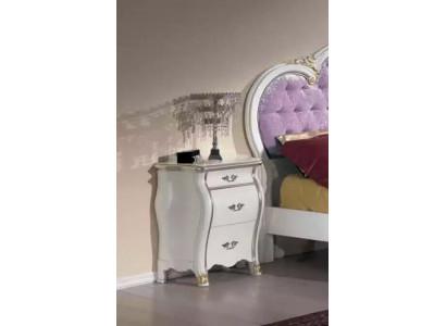 Nachtkastje met 3 laden Houten kastontwerp klassiek Nieuw