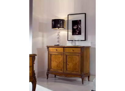 Bruin dressoir dressoir kasten hout luxe woonkamer meubels kast