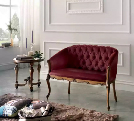 Ontwerp Chesterfield bank 2-zits bank Luxe Klassieke textiel banken