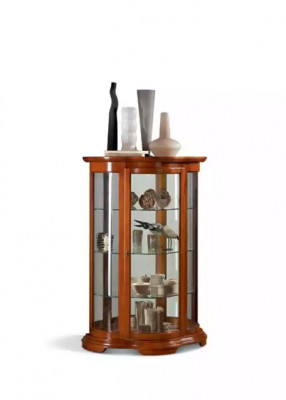 Vitrine kast Plank Woonkamer Dressoir Klassieke meubels Planken Hout