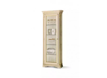 Vitrine woonkamer beige kasten dressoir vitrines kast klassiek