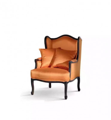 Klassieke fauteuil bank 1 zitter ontwerp textielbanken gestoffeerd nieuw