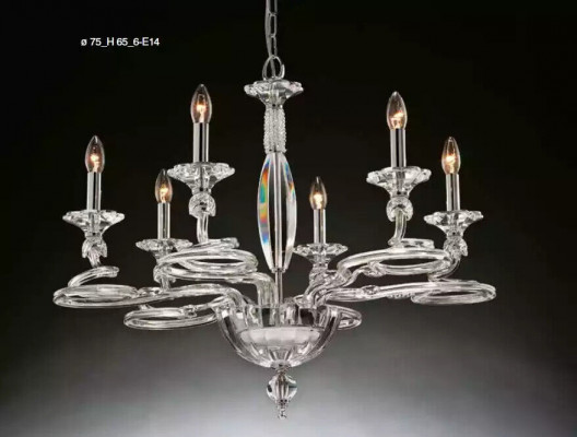 Kristallglazen kroonluchter lamp hanglamp klassieke kroonluchter.