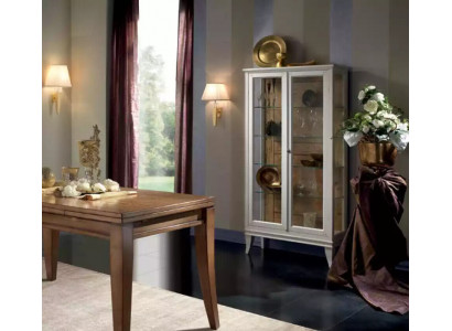 Vitrine Italiaanse luxe meubels Vitrines glazen designkast Wit Nieuw