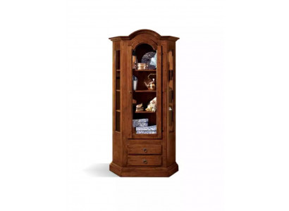 Kast Vitrine Meubels Hout Luxe Glas Kast Hout Plank Woonkamer