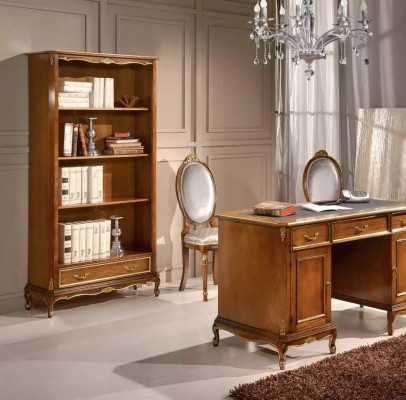 Boekenplank voor de woonkamer Klassiek bruine meubels Houten planken