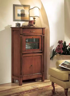 Vitrine glas bar kast huis kasten muur rek houten vitrine meubels