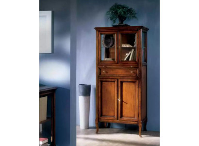 Klassieke kast meubels Bruin Vitrine Vitrinekast Glazen kast Nieuw