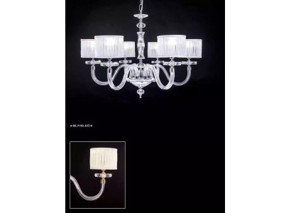 Plafondlamp Plafondluchter Kandelaar Kroonluchter Glas Wit Lampen Antieke Stijl