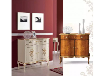 Luxe wit dressoir met laden meubels houten kast lamp lampen