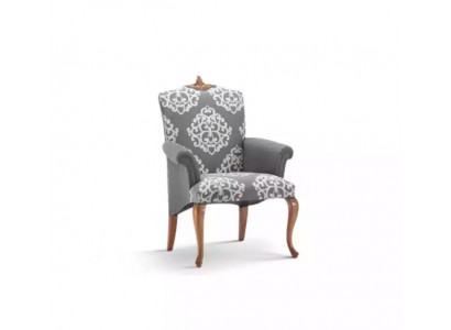 Fauteuil Woonkamer Ontwerp Elegante meubels Grijs Klassiek 1-zits Luxe