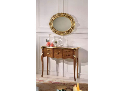 Klassieke console tafel Bruine houten tafel Woonkamer design meubels