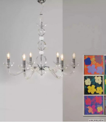 Kristallen kroonluchter plafond hanglampen kroonluchter 6x lampen nieuw