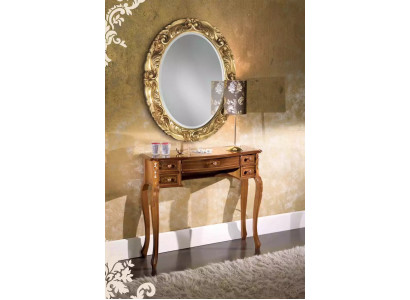 Klassieke consoleontwerp bruin houten make-uptafel Nieuw meubilair