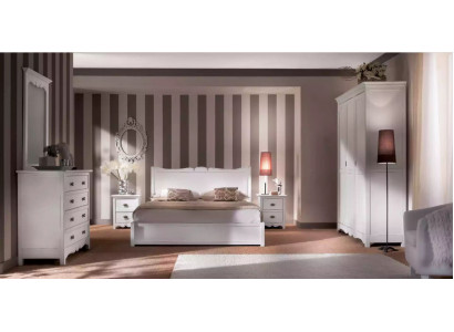 Modern slaapkamer bed 2x nachtkastjes commode kast set