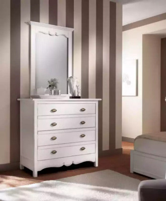 Modern slaapkamer bed 2x nachtkastjes commode kast set