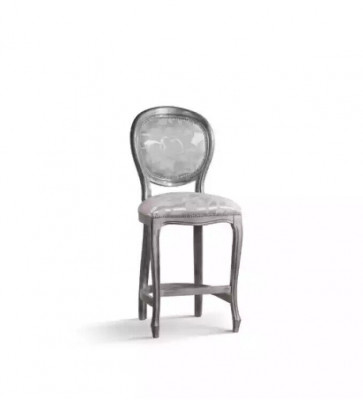 Klassieke grijze stoel designer barkruk houten stoel luxe nieuwe meubels
