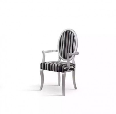 Klassieke stoel met armleuningen Eetkamer Fauteuil Lounge Luxe Nieuw.