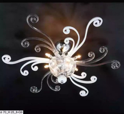 Luxe plafondlamp wit kroonluchter plafondlamp kroonluchter kristallen lamp