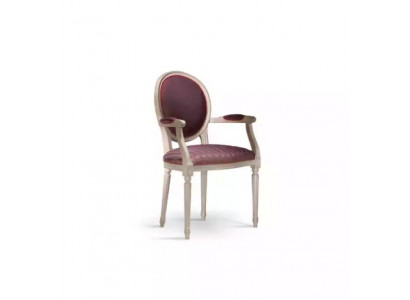 Stoel 1-zits Hout Luxe Met Armleuningen Eetkamer Italiaans Design