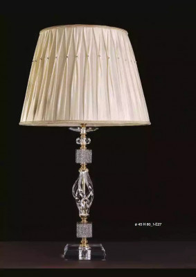 Luxe lamp tafellamp stijlvol beige tafellamp tafel kristal nieuw