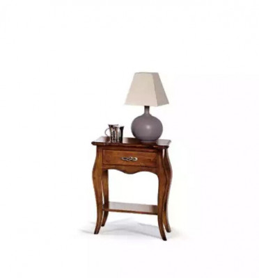 Slaapkamer nachtkastje Klassiek design Meubels Hout Luxe Bruin Nieuw