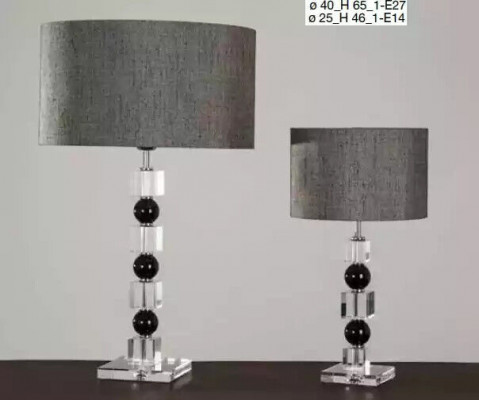 Klassieke grijze nachtlamp luxe tafellamp lamp