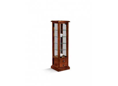 Vitrine glazen kast massief hout vitrine woonkamer meubels dressoir nieuw