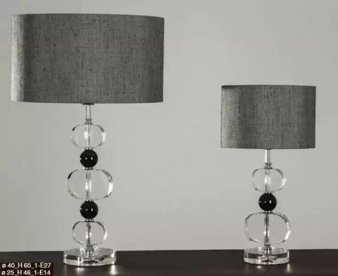 Stijlvolle tafellamp Grijze lamp Moderne verlichting Nieuwe tafellamp