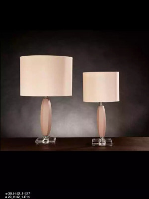 Klassieke Beige Kristal Tafellamp Kroonluchter Bureau Lamp