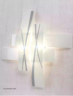 Wandkroonluchter Ontwerp Wit Licht Wandkroonluchter Muurverlichting Lamp