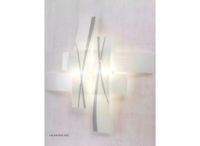 Wandkroonluchter Ontwerp Wit Licht Wandkroonluchter Muurverlichting Lamp