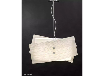 Stijlvolle plafondlamp met klassiek witte kroonluchter met 2 lampen nieuw.