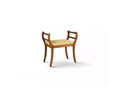 Massief houten zitbank met bruin gestoffeerde woonkamermeubels in klassieke stijl. Nieuw.