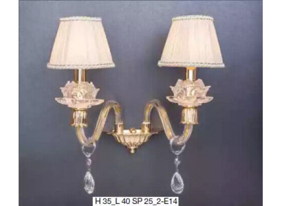 Stijlvolle wandlamp Klassieke wandlamp in goud Luxueuze kroonluchter