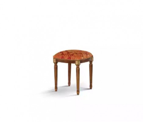 Poef Stoel Ontwerp Bekleding Voetenbank Klassiek Textiel Nieuw Ottomaans