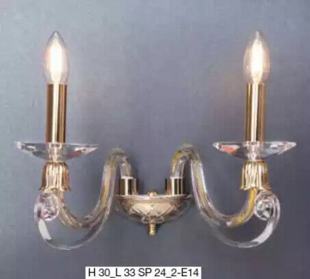 Klassieke wandlamp lamp kroonluchter wandlampen licht kristal