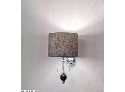 Grijze moderne wandlamp wand kroonluchter woonkamer inrichting stijl