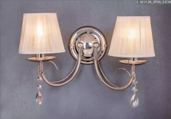 Wandlamp muur lamp klassieke muur kroonluchter dubbele muur lamp