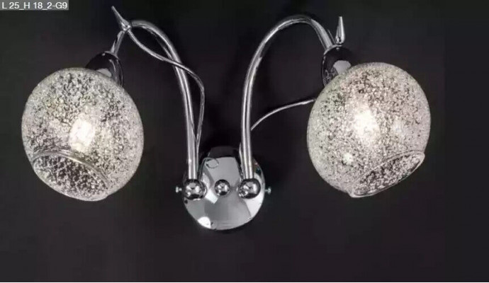 Luxe wandlamp Grijs 2x Lampen Ronde vorm Decoratie