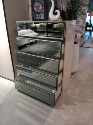 Ladekast glazen ladenkast kast modern dressoir slaapkamer loft nieuw