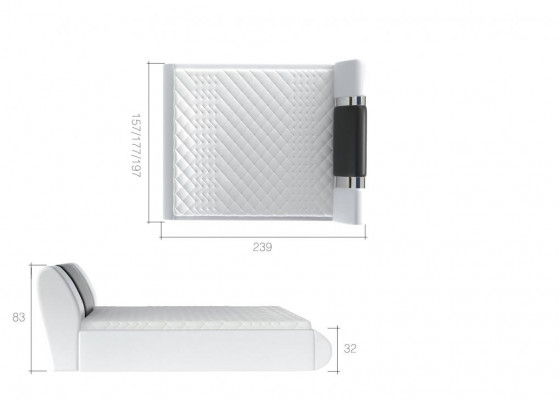 Luxe boxspringbed zwart wit Bedden Slaapkamermeubels Design Dubbel Hotel
