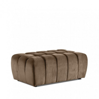 Hocker Voetenbank Bijzettafel Chaiselongue Zitbank Fluweel Stof
