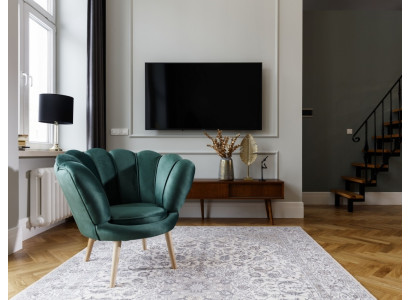 Fauteuil Club Lounge Stoel Bekleed Bank 1-Zits Ontspanning Televisie Groen