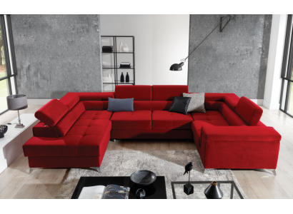 Hoekbank U-vorm Bank Bank Ontwerp Bekleding Slaapbank Bedfunctie Woonlandschap