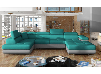 Stof U-vorm bank woonlandschap hoekbank set Moderne designbank Moderne Nieuw